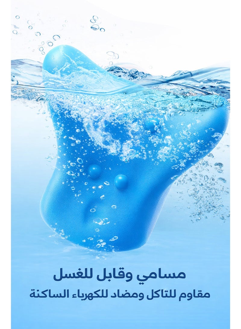 دائرة مربعة وسادة شدّ الرقبة العنقية بتصميم هندسي – دعم انحناء الرقبة لتخفيف الضغط وتحسين المحاذاة - Image 5